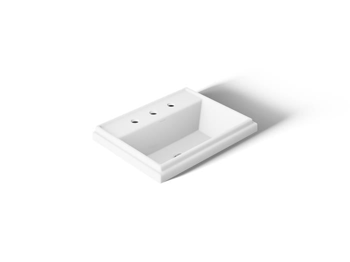 Kohler - Tresham 21-3/4 Inch Rectangular Drop-In Bathroom Sink With Overflow W/8 Cc