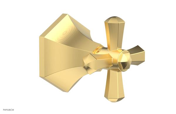 Phylrich - Le Verre & La Crosse Volume Control/Diverter Trim - Cross Handle
