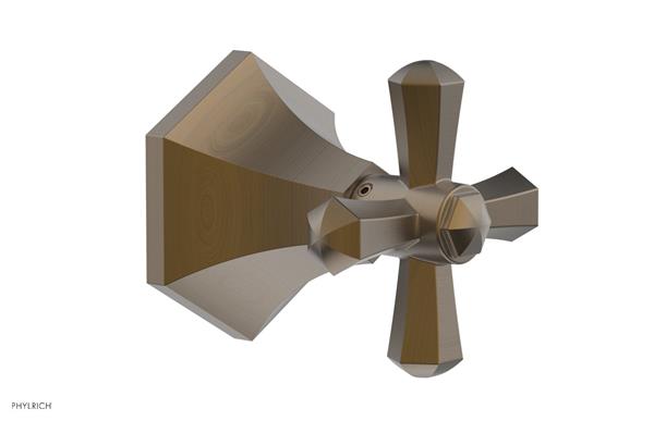 Phylrich - Le Verre & La Crosse Volume Control/Diverter Trim - Cross Handle