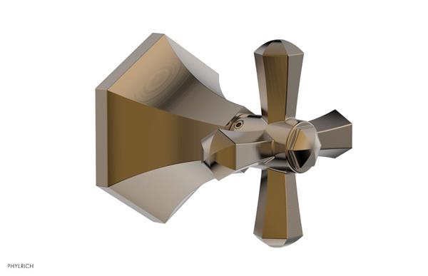 Phylrich - Le Verre & La Crosse Volume Control/Diverter Trim - Cross Handle