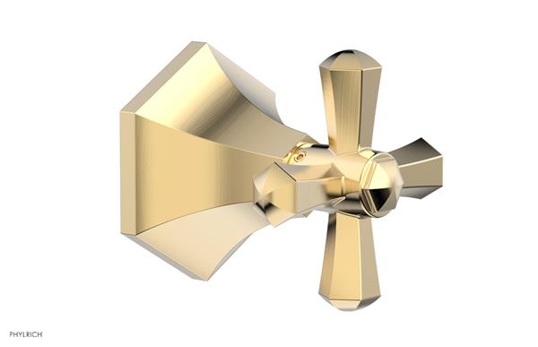 Phylrich - Le Verre & La Crosse Volume Control/Diverter Trim - Cross Handle