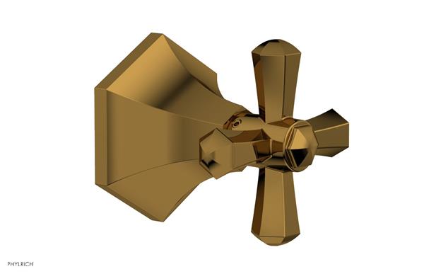 Phylrich - Le Verre & La Crosse Volume Control/Diverter Trim - Cross Handle