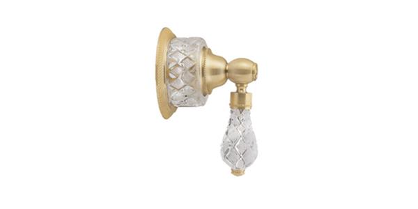 Phylrich - Regent Cut Crystal Volume Control/Diverter Trim Only - Cut Crystal Lever Handle