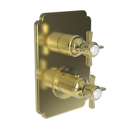 Newport Brass - 1/2 Inch Square Thermostatic Trim Plate With Handle