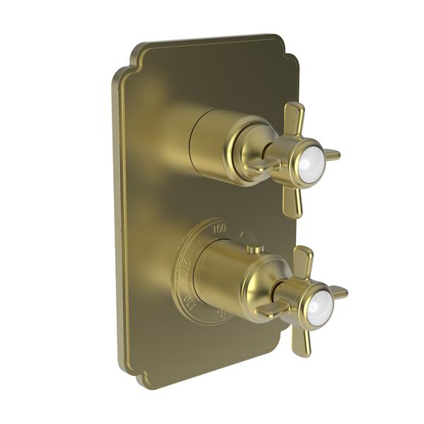 Newport Brass - Fairfield 1/2 Inch Square Thermostatic Trim Plate with Handle