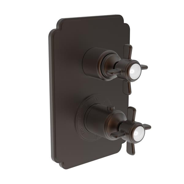 Newport Brass - Fairfield 1/2 Inch Square Thermostatic Trim Plate with Handle