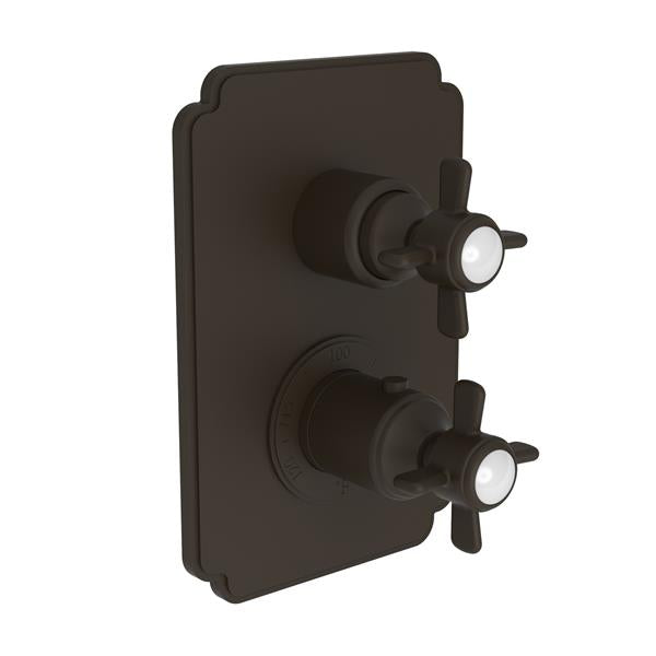Newport Brass - Fairfield 1/2 Inch Square Thermostatic Trim Plate with Handle