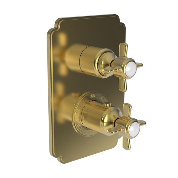 Newport Brass - Fairfield 1/2 Inch Square Thermostatic Trim Plate with Handle