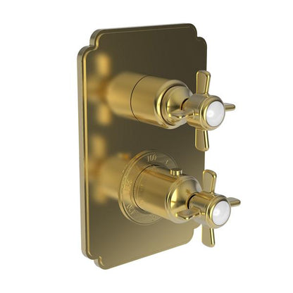 Newport Brass - Fairfield 1/2 Inch Square Thermostatic Trim Plate with Handle