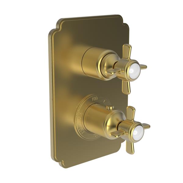 Newport Brass - Fairfield 1/2 Inch Square Thermostatic Trim Plate with Handle