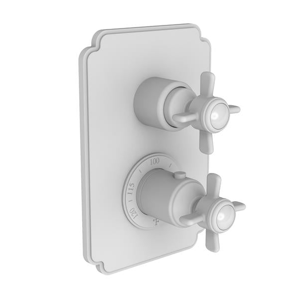 Newport Brass - 1/2 Inch Square Thermostatic Trim Plate With Handle