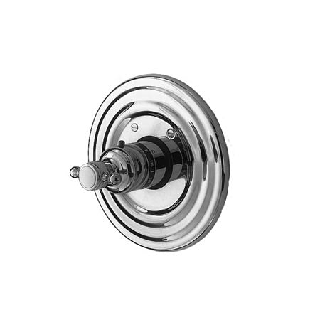 Newport Brass - Chesterfield 3/4 Inch Round Thermostatic Trim Plate with Handle