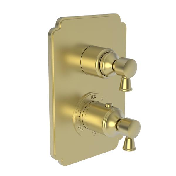Newport Brass - Metropole 1/2 Inch Square Thermostatic Trim Plate with Handle
