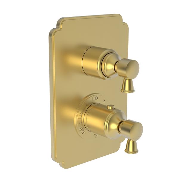 Newport Brass - Metropole 1/2 Inch Square Thermostatic Trim Plate with Handle