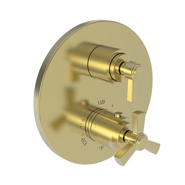 Newport Brass - Miro 1/2 Inch Round Thermostatic Trim Plate with Handle