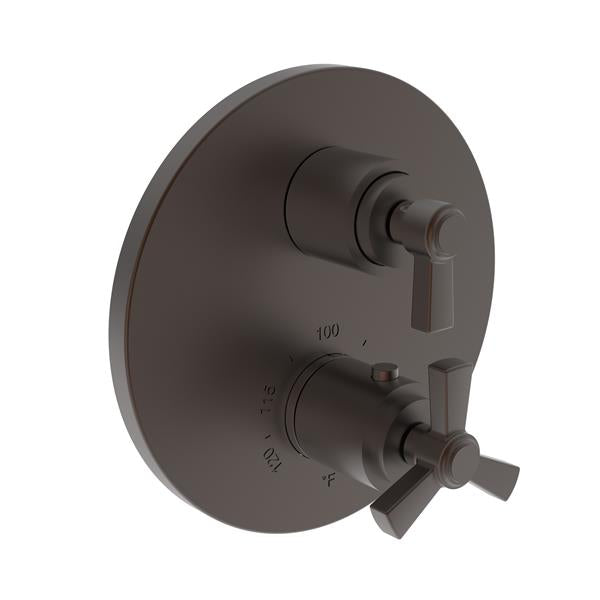 Newport Brass - Miro 1/2 Inch Round Thermostatic Trim Plate with Handle