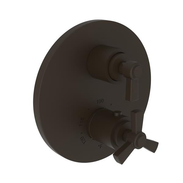 Newport Brass - Miro 1/2 Inch Round Thermostatic Trim Plate with Handle