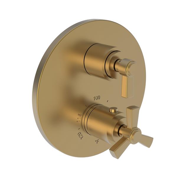 Newport Brass - Miro 1/2 Inch Round Thermostatic Trim Plate with Handle