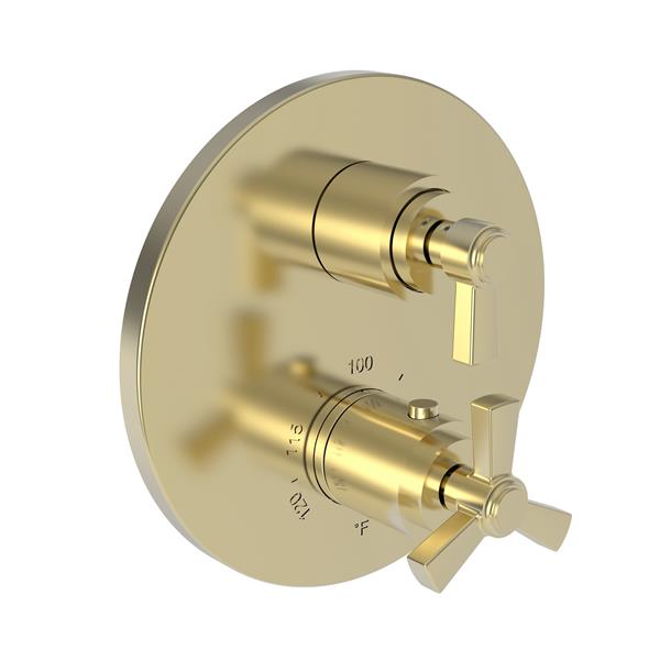 Newport Brass - Miro 1/2 Inch Round Thermostatic Trim Plate with Handle