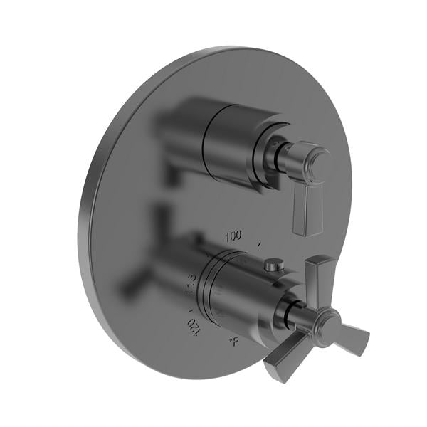 Newport Brass - Miro 1/2 Inch Round Thermostatic Trim Plate with Handle