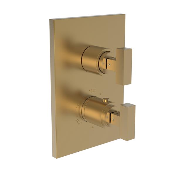 Newport Brass - Skylar 1/2 Inch Square Thermostatic Trim Plate with Handle