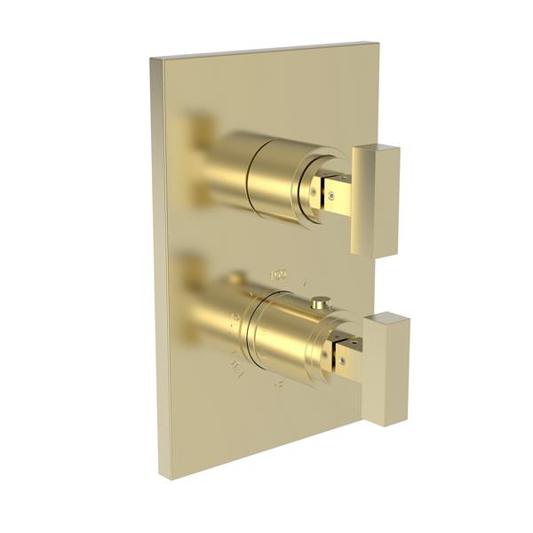 Newport Brass - Skylar 1/2 Inch Square Thermostatic Trim Plate with Handle
