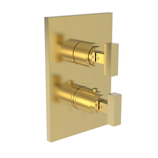 Newport Brass - Skylar 1/2 Inch Square Thermostatic Trim Plate with Handle