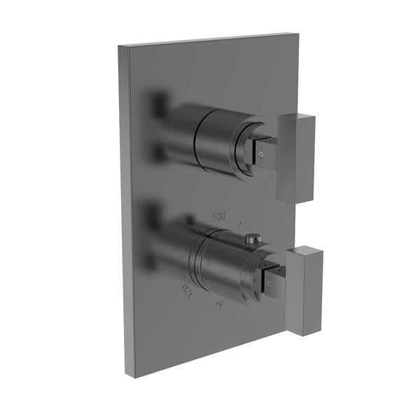 Newport Brass - Skylar 1/2 Inch Square Thermostatic Trim Plate with Handle