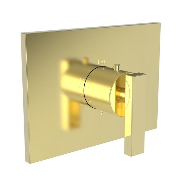 Newport Brass - Secant 3/4 Inch Rectangular Thermostatic Trim Plate with Handle