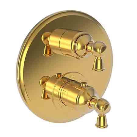 Newport Brass - 1/2 Inch Round Thermostatic Trim Plate With Handle