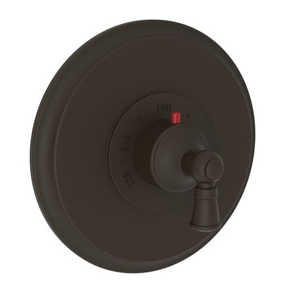 Newport Brass - Aylesbury 3/4 Inch Round Thermostatic Trim Plate with Handle