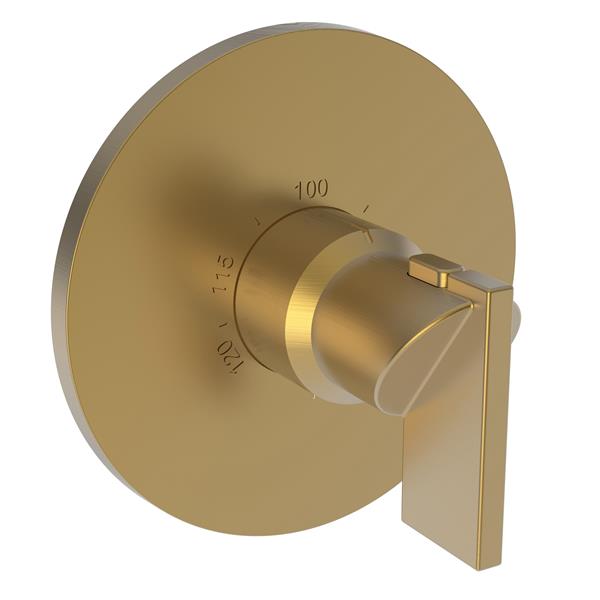 Newport Brass - 3/4 Inch Round Thermostatic Trim Plate With Handle