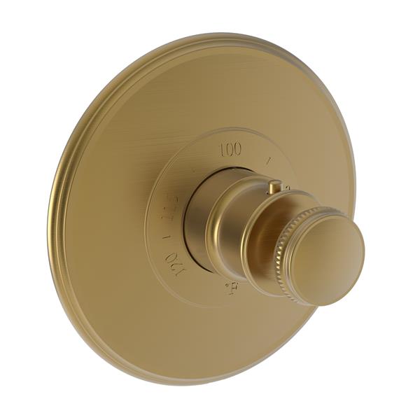 Newport Brass - Ithaca 3/4 Inch Round Thermostatic Trim Plate with Handle