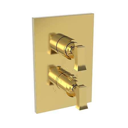 Newport Brass - 1/2 Inch Square Thermostatic Trim Plate With Handle