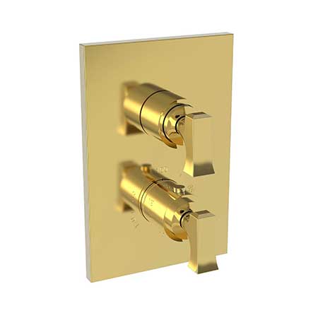 Newport Brass - Joffrey 1/2 Inch Square Thermostatic Trim Plate with Handle