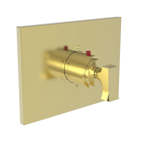 Newport Brass - Joffrey 3/4 Inch Square Thermostatic Trim Plate with Handle