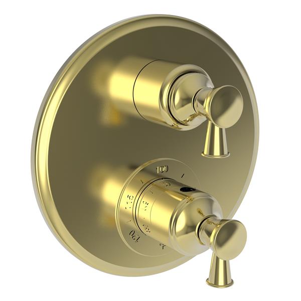 Newport Brass - 1/2 Inch Round Thermostatic Trim Plate With Handle