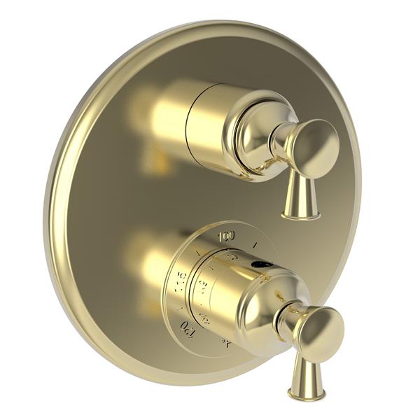 Newport Brass - Vander 1/2 Inch Round Thermostatic Trim Plate with Handle