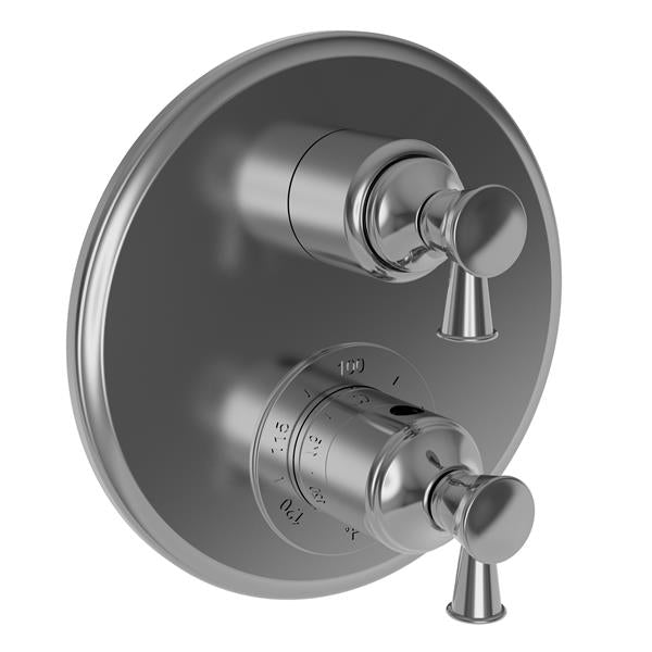 Newport Brass - Vander 1/2 Inch Round Thermostatic Trim Plate with Handle
