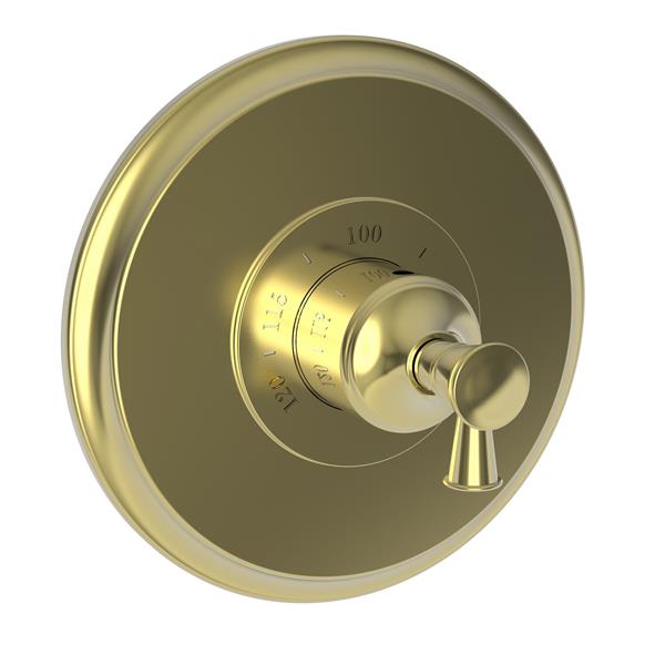 Newport Brass - 3/4 Inch Round Thermostatic Trim Plate With Handle