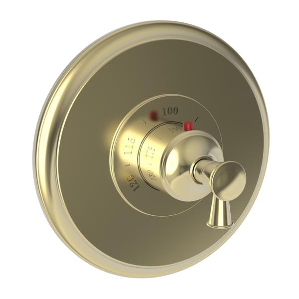 Newport Brass - Vander 3/4 Inch Round Thermostatic Trim Plate with Handle