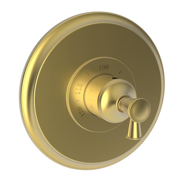 Newport Brass - 3/4 Inch Round Thermostatic Trim Plate With Handle