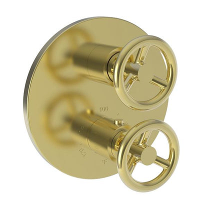 Newport Brass - Slater 1/2 Inch Round Thermostatic Trim Plate with Handle