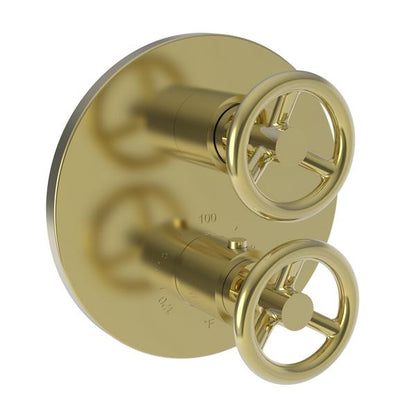 Newport Brass - Slater 1/2 Inch Round Thermostatic Trim Plate with Handle