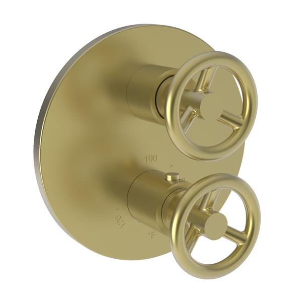 Newport Brass - Slater 1/2 Inch Round Thermostatic Trim Plate with Handle