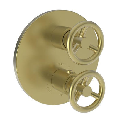 Newport Brass - Slater 1/2 Inch Round Thermostatic Trim Plate with Handle