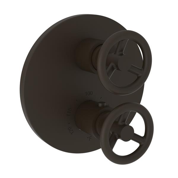 Newport Brass - Slater 1/2 Inch Round Thermostatic Trim Plate with Handle