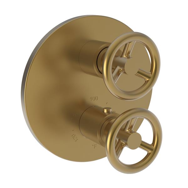 Newport Brass - Slater 1/2 Inch Round Thermostatic Trim Plate with Handle