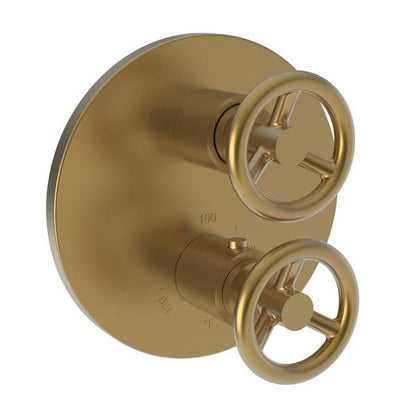 Newport Brass - Slater 1/2 Inch Round Thermostatic Trim Plate with Handle
