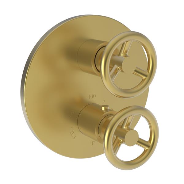 Newport Brass - Slater 1/2 Inch Round Thermostatic Trim Plate with Handle